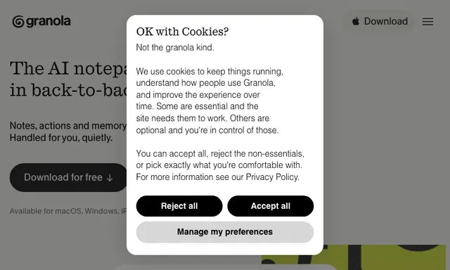 Granola App - Cover Image