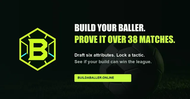 Build a Baller: Football Player Builder & Season Simulator cover image
